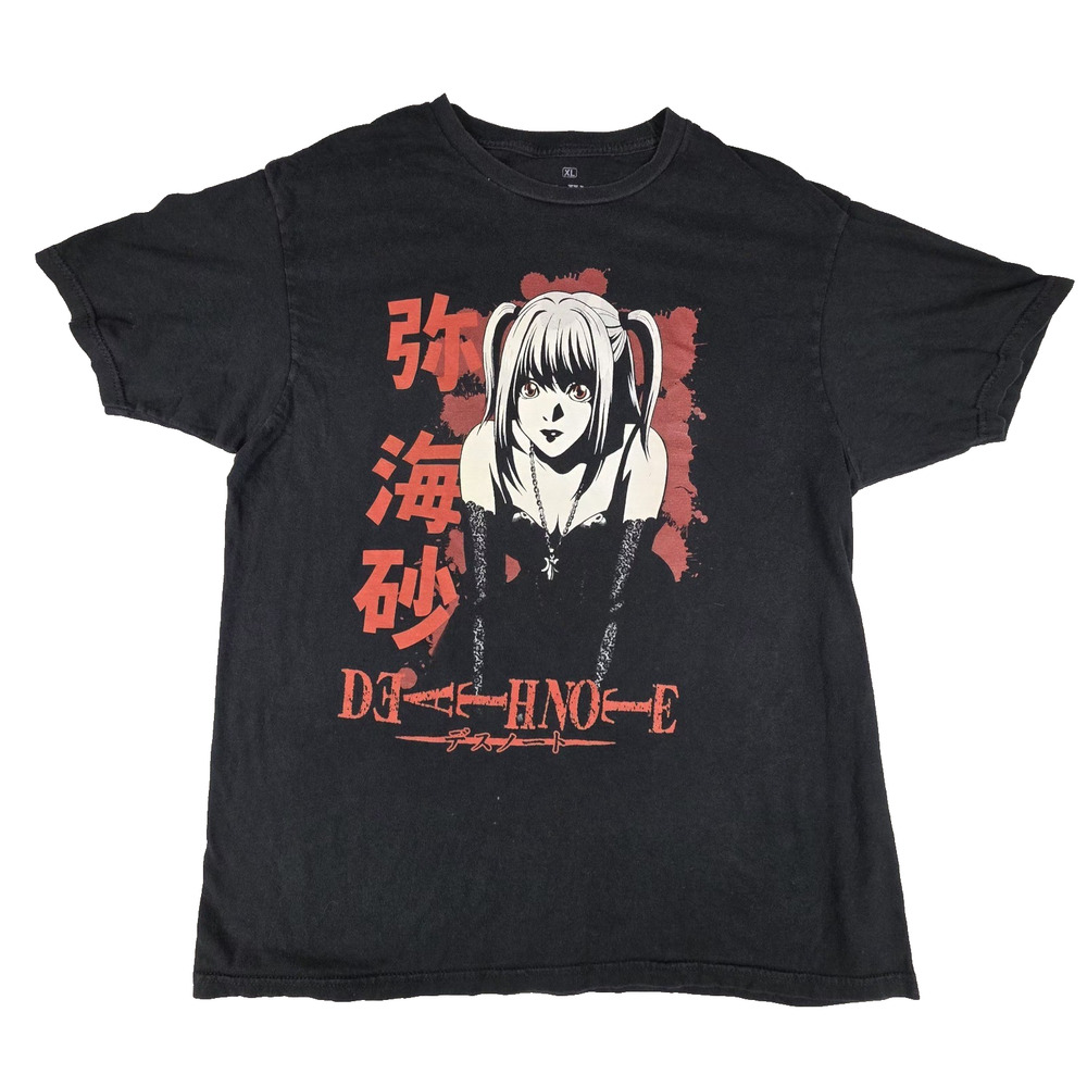 Death Note Misa Amane T-Shirt XL Ripple Junction Hot Topic Anime Black Manga Tee